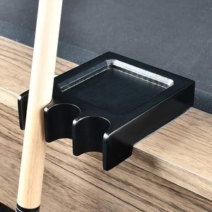 Soporte para Tacos de <span class=keywords><strong>Billar</strong></span> Cueelf Premium de Madera Maciza con 3 Ranuras, Estilo Vintage, con Almacenamiento para Tizas, para Sala de Juegos y <span class=keywords><strong>Bar</strong></span> - Product Image 3