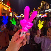 Nuevo Bastón Luminoso LED Multicolor con Forma de Dedo, de Plástico, con Pilas, para Fiestas Navideñas, Precio de Fábrica, Marca HOOJOKER
