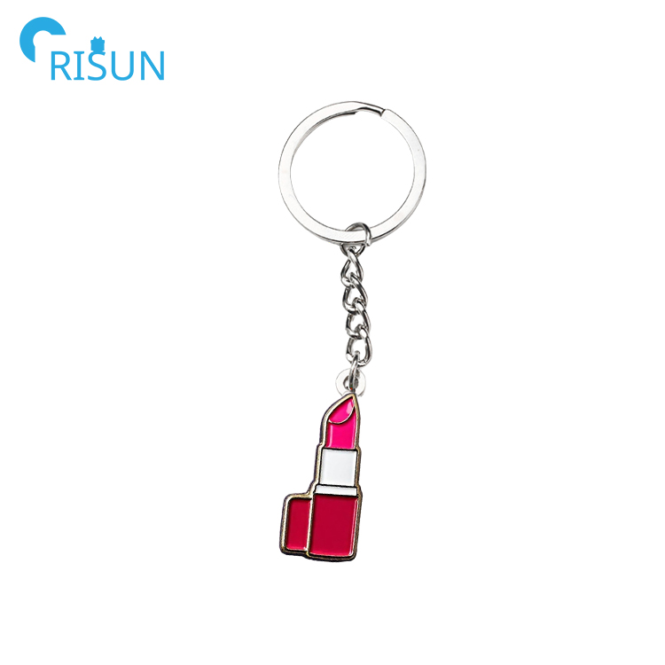 Walfront Portachiavi a Forma di Grande Rosso Labbro con Portachiavi Con Donna Catena Chiave alla Decorazione della Borsa Portachiavi Anello a Ornamento Appeso Charms per Borse