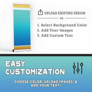 Hot Selling <strong>Roll</strong> up <strong>Banner</strong> 80x200cm with <strong>Customized</strong> logo for Business and Promotional Display - Product Image 3