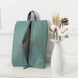 Nouvelle Trousse à Chaussures Pliable et Compacte en Tissu Oxford Cationique, Idéale pour les Voyages d'Affaires – Organisateur de Chaussures Minimaliste et Durable avec Fermeture Éclair - Product Image 1