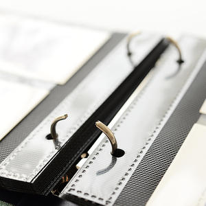 Album <span class=keywords><strong>photo</strong></span> standard 3,5 x 4,6 pouces avec pochettes à glissière, couverture en lin, pages intérieures en PP, album <span class=keywords><strong>photo</strong></span> à feuilles mobiles avec pochettes en lin - Product Image 3