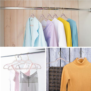 Cintres en plastique Transparent de haute qualité anti-dérapant gain de place costume paillettes acrylique or poudre <span class=keywords><strong>perle</strong></span> <span class=keywords><strong>cintre</strong></span> - Product Image 6