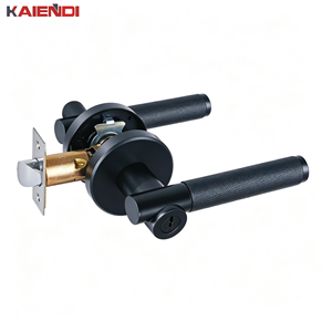 Gagang Pintu Modern Privacy Gold Heavy Duty dengan Kenop Tuas, Pemasangan Mudah, Garansi 1 Tahun untuk Penggunaan di Kamar Tidur, Kamar Mandi, Hotel - Product Image 1