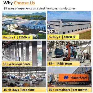 Mobile in Metallo con Cassetti per Soggiorno, Armadio Contenitore in Acciaio per Camera da Letto con Unità di Stoccaggio - Product Image 6