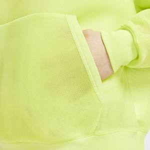 Jordan <b>Mens</b> Engineered Active <b>Hoodie</b> Green Size L Oversized Fit Anti-Shrink 100% Polyester French Terry Screen Printed Embroider - Product Image 5