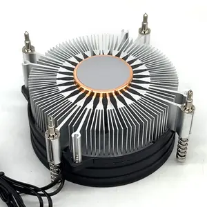 2023 Nieuwe 12G Cpu Down Druk Radiator Schroef Koperen Kern Aluminium Kern 4pin Temperatuur Control Argb Ventilator 1700