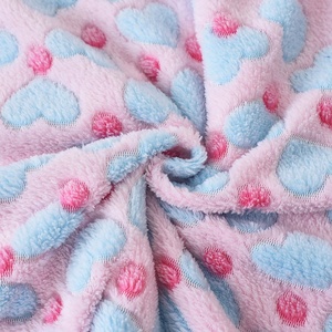 Hai Mặt In Flannel Nhung Vải Jacquard Nhung Mềm BOA Vải Chấm Sang Trọng Vải Dệt Kim Cho Đồ Ngủ Và Chăn - Product Image 4