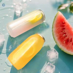 Bouteilles de boisson en plastique jetables transparentes en PET de 330 ml, qualité alimentaire, jus, ouverture facile, impression d'écran - Product Image 1