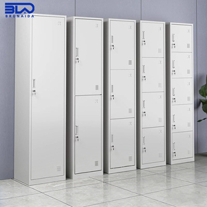 Armoire de rangement en métal multi-usages pour le bureau et la maison avec des étagères réglables et des portes verrouillables - Product Image 2
