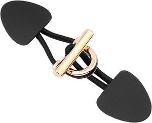 PU Leather Sew On <b>Toggles</b> Closures Vintage Sew On <b>Toggles</b> With Metal Buttons Sewing Accessories For Knitwear Windbreaker Padded - Product Image 1