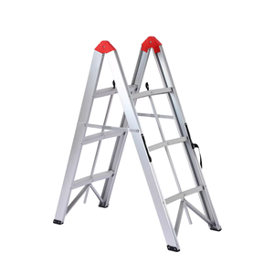 Lightweight Foldable Anti Slip Aluminum Alloy Safety <b>Ladder</b> OEM Custom For Home Indoor Attic Warehouse Use - Product Image 1