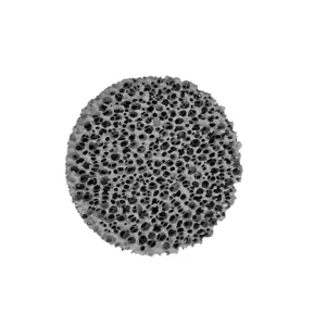 Silicon carbide ceramic foam filter to remove impurities from casting iron liquid