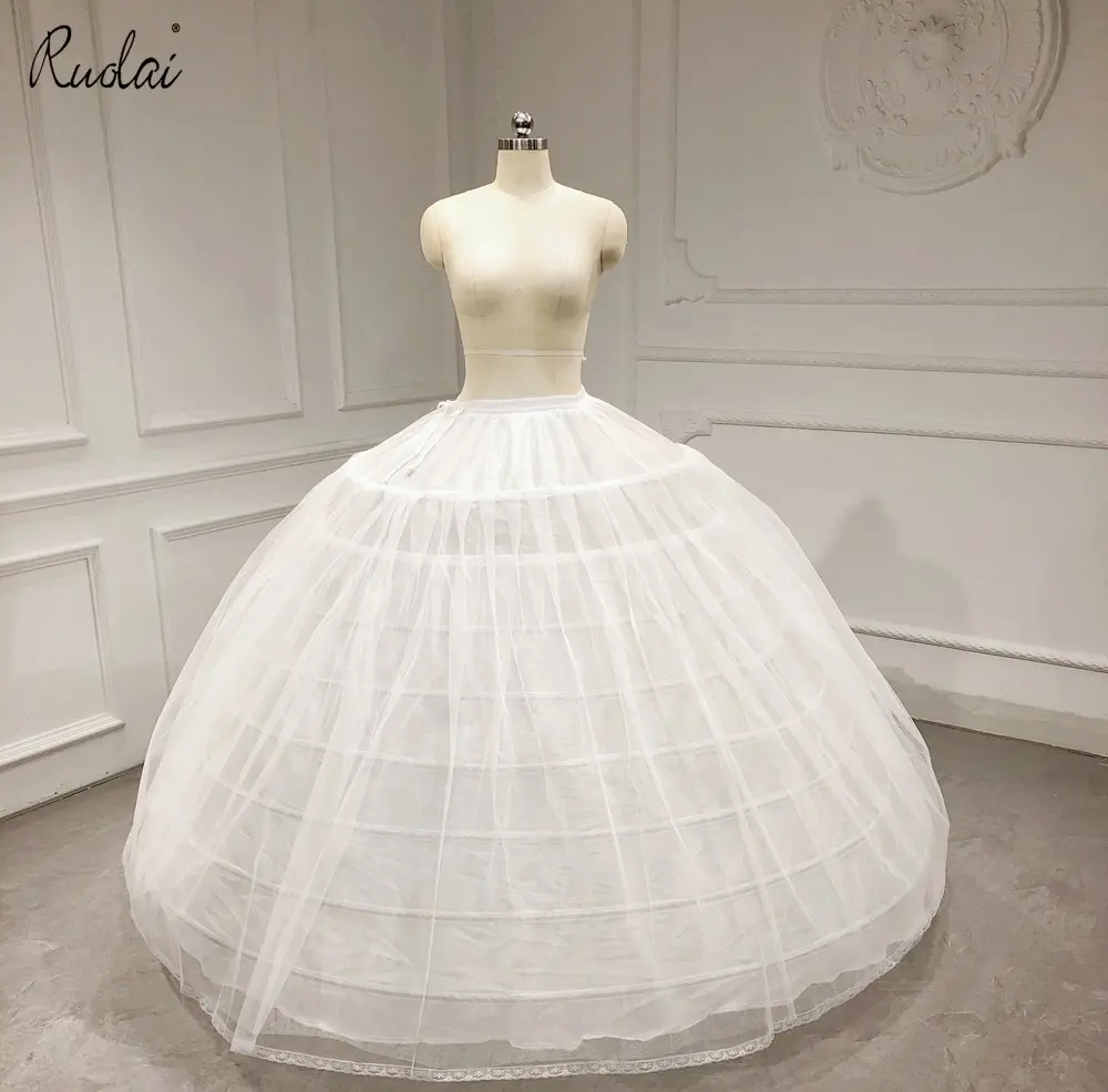 ASP-002 Latest Quinceanera Gowns Huge Ball Gown 8 Hoops with one layer net Petticoats Crinoline for Wedding Dress