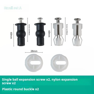 <strong>Toilet</strong> <strong>Seat</strong> Parts Kit <strong>Toilet</strong> Cover <strong>Fixings</strong> Expanding Rubber <strong>Hinges</strong> Bolt Universal <strong>Toilet</strong> <strong>Seats</strong> Screws and Bolts