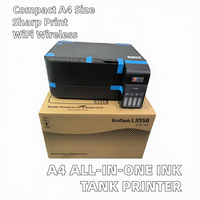 Printer Kantor Digital Mini A4 L3558 Inkjet Warna dengan Konektivitas Wifi Produk Stok