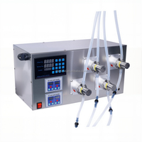 Machine de remplissage automatique à pompe péristaltique à 4 têtes haute précision pour jus, lait, eau et bouteilles pulvérisatrices en plastique
