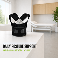 Bande correctrice de posture dorsale réglable pour hommes et femmes, légère en polyester, offre un soutien des épaules et une alignement de la colonne vertébrale pour un usage quotidien