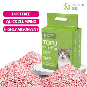 Litière pour chat en tofu agglomérante naturelle, écologique, multi-parfumée, jetable dans les toilettes, vente en gros d'usine - Product Image 4
