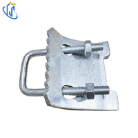 Adaptateur de poutre UTTERLY UTT1103 sans perçage pour connexion de poutre en C à poutre en H, conception à boulon en U carré, revêtement Dacromet, charge maximale 9000N