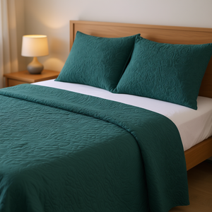 MANEMI Copriletto Classico Ricamato Estivo di Metà Stagione con 1 o 2 Federe, Varie Misure, Lavabile, per Uso Domestico - Product Image 2