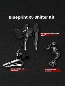Vélo de route de course unisexe, cadre en alliage d'aluminium léger, 16 vitesses, 18 vitesses, levier de vitesses Blueprint, design aérodynamique, options de freinage double - Product Image 6