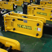 Casseur de béton hydraulique SB40, marteau brise-roche compatible avec JCB 3CX, Case 580, CAT 420D pour rétrocaveuse et excavatrice de 6 tonnes
