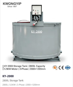 เครื่องผสมคอนกรีตอุตสาหกรรม KY-2000 ความจุ 2800 ลิตร พร้อมชุดเก็บป้องกันการตกตะกอน สำหรับเตรียมวัสดุก่อสร้างขนาดใหญ่ - Product Image 1