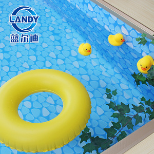 แผ่นเมมเบรนสำหรับสระว่ายน้ำ Landy ขนาด 2 ม. x 20 ม. ลายก้อนกรวด หนา 1.5 มม. กันน้ำ กันลื่น ป้องกันรังสียูวี สำหรับสระว่ายน้ำในร่มและกลางแจ้ง - Product Image 2