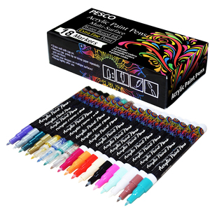 18 gói 0.7mm thêm tốt tip Acrylic sơn bút 3 loại màu sắc các loại - Product Image 4