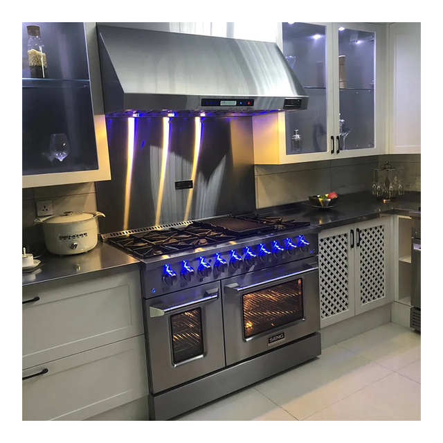 48 Inch Big Kitchen Stainless Steel Wall Mounted Range Hood