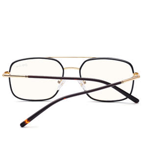 Lunettes de vue carrées grises anti-lumière bleue, monture intégrale, modèle unisexe adulte 9006 XS9006 - Product Image 3