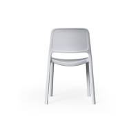 Chaise de loisir simple de style nordique, chaise en plastique empilable, dossier épaissi, chaise de bureau