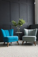 Échantillon Gratuit Moderne Mobilier d'Hôtel et de Maison Balcon Inclinable Tissu Fauteuil Relax de Salon Velours