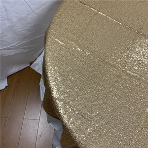 Bán buôn vàng sang trọng <span class=keywords><strong>sequin</strong></span> bảng vải thêu Vòng đồng bằng nhuộm cho đám cưới bên Tiệc tiệc nhà ăn uống cho sử dụng ngoài trời - Product Image 5