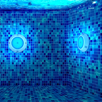 Lampes de piscine sous-marines LED RGB raffinées IP68 AC12V 35W, lampes sous-marines remplies de résine, projecteur de piscine