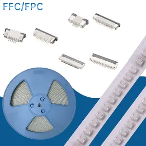 FPC Satu Reel Dalam Tape FPC FFC Connector 0.5Mm Pitch Flip Cover Kabel Datar PCB SMT ZIF 8 P 8 Pin