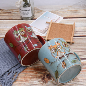 Tasse à café professionnelle personnalisée, en céramique, 19 oz, avec <span class=keywords><strong>peinture</strong></span> à la main, vente en gros, pièces - Product Image 4