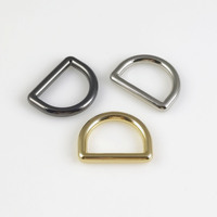 Anneau en D semi-circulaire en alliage de zinc moulé sous pression, 25 mm, pour sangles de bagages et de sacs à dos, modèle Y003/DK003