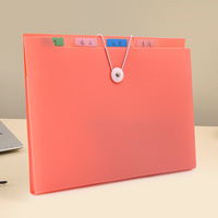 Carpeta de Archivo Tipo Acordeón A4, Bolsa Multicapa para Documentos, Papeles de Prueba, Almacenamiento de Oficina, Carpeta de Información de Plástico Reforzada de Gran Capacidad