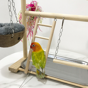 Verkoop Houten Vogel Speeltuin Vogel Staat Voor Papegaaien Parkiet Speeltuin Vogel Spelen Stand Papegaai Stand Valkparkiet Speeltuin - Product Image 5