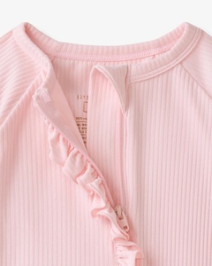 Combinaison pour bébé en fibre de bambou, douce pour la peau, combinaison pour nouveau-né en fibre de bambou avec <span class=keywords><strong>fleur</strong></span> sur la tête - Product Image 4