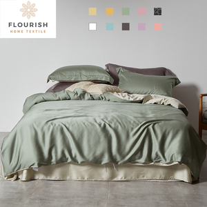 Fiorire 5 Stelle 4 Pezzi Cadar <span class=keywords><strong>Ensemble</strong></span> De Literie Lyocell Parure De Lit Bedset Set di Biancheria Da Letto Caldo - Product Image 4