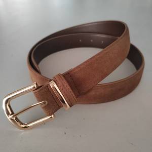 <span class=keywords><strong>Ceinture</strong></span> pour <span class=keywords><strong>femme</strong></span> en cuir de vachette suédé haut de gamme avec boucle en alliage - Product Image 3