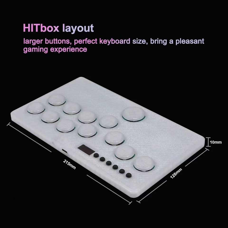 ミニヒットボックス RGB ボタン フラットボックス アーケード ファイト