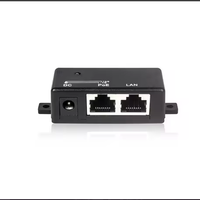Injecteur/Splitter PoE passif EEE 802.3af 1 port 12VDC à brancher avec sortie 800mA pour téléphones IP et points d'accès Certifié CE ROHS
