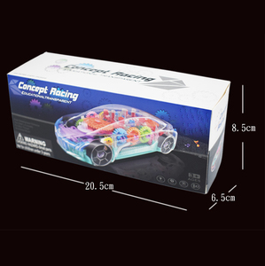 Dẫn ánh sáng lên trong suốt cảm giác xe đồ chơi cho trẻ em vết sưng và đi đồ chơi xe hơi với đầy màu sắc di chuyển bánh răng - Product Image 6