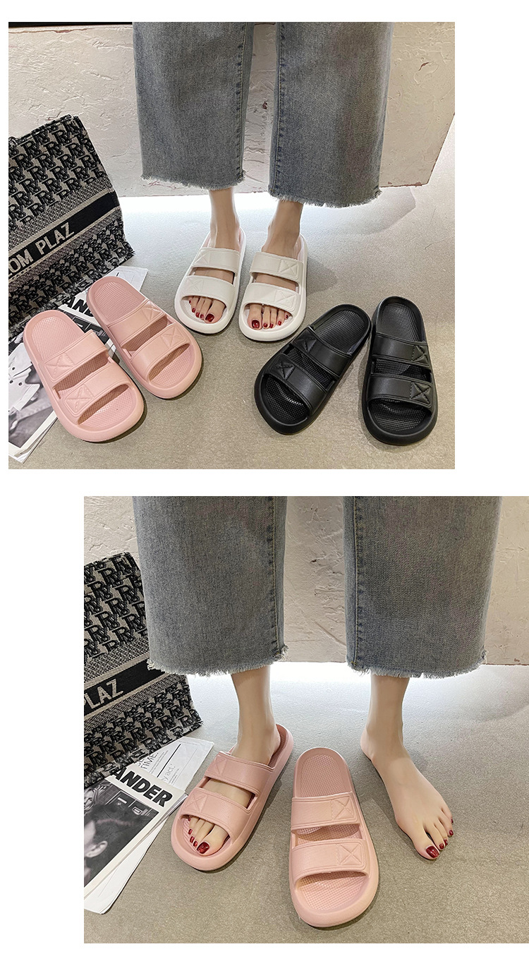 Summer Non-slip Outdoor Slides Sandals Soft Sole Indoor Bath Sandals Slippers Women Men