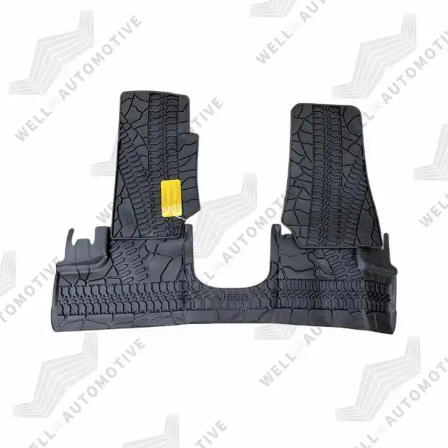 Alfombrillas de goma para todo tipo de clima, para Jeep Wrangler JK, 4x4