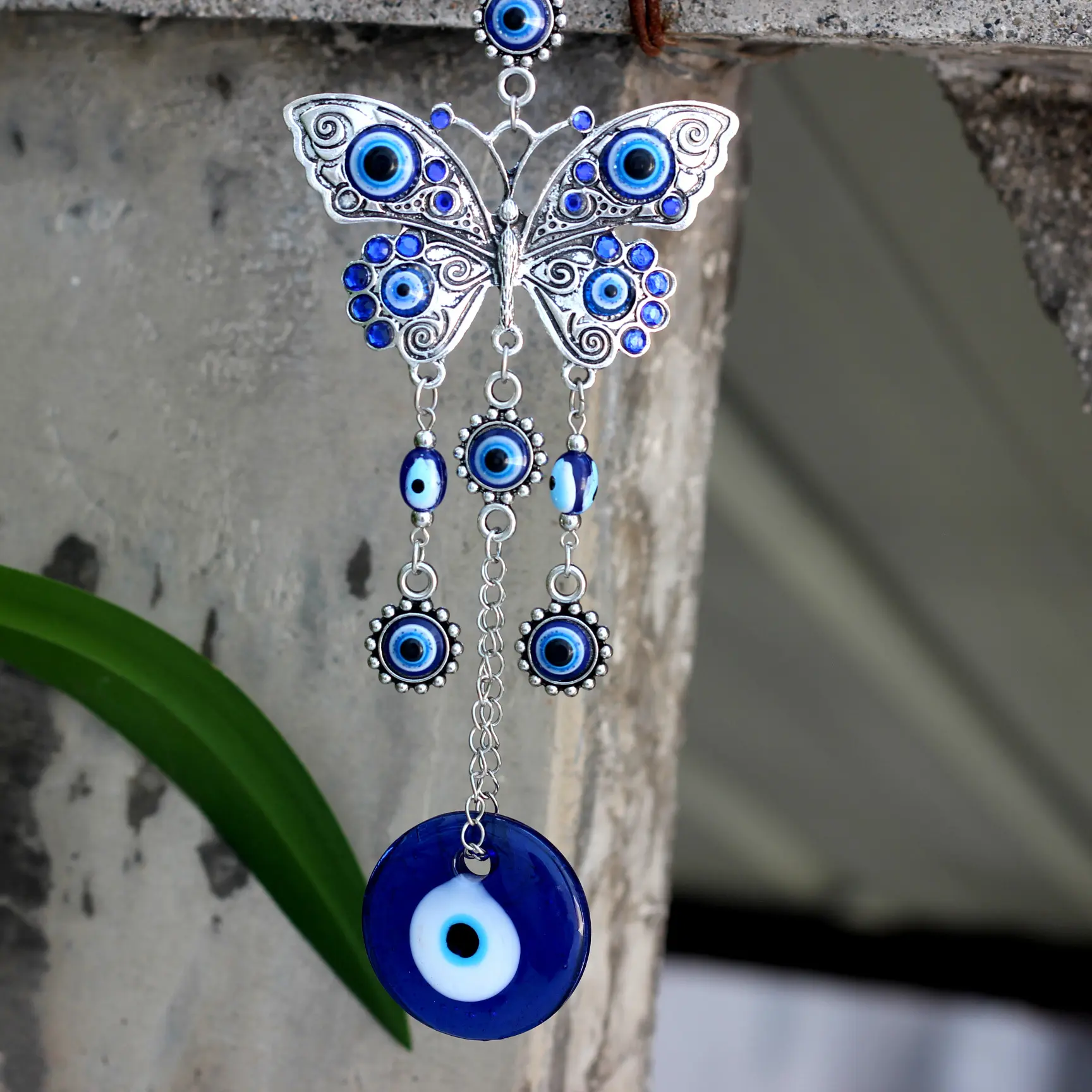 Nazar Turkish Blue Eye Butterfly Pendant Home Decor Accessories Erbulus Amulet Gift Home Decor Products Luxury Home Decor